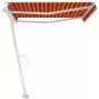 Tenda Retrattile Automatica con Palo 400x300 cm Arancio Marrone