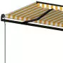 Tenda da Sole Retrattile Automatica 400x350 cm Gialla e Bianca