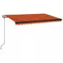 Tenda da Sole Retrattile Automatica 400x350 cm Arancio Marrone