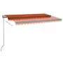 Tenda da Sole Retrattile Automatica 400x350 cm Arancio Marrone