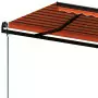 Tenda da Sole Retrattile Automatica 400x350 cm Arancio Marrone