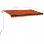 Tenda da Sole Retrattile Automatica 400x350 cm Arancio Marrone