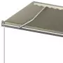 Tenda da Sole Retrattile Manuale con Pali 5x3 m Crema