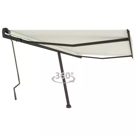 Tenda Retrattile Manuale Autoportante 400x300 cm Crema