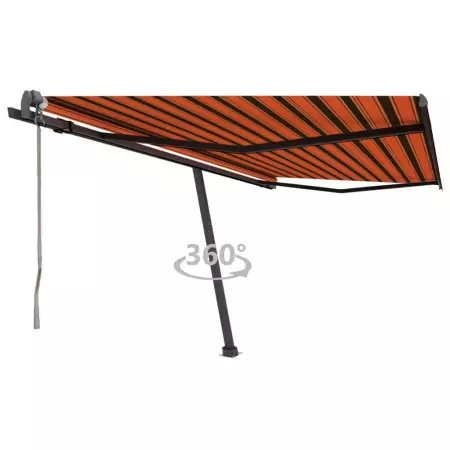 Tenda da Sole Autoportante Automatica 400x350cm Arancio Marrone