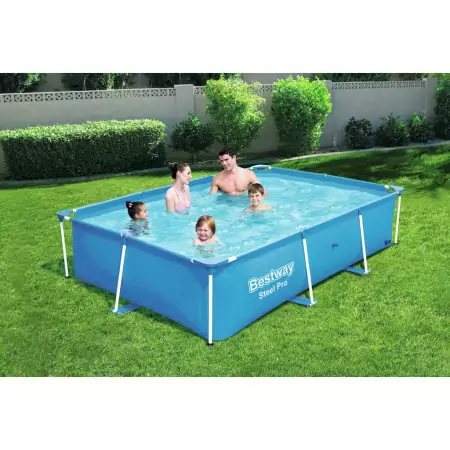 Bestway Piscina Steel Pro con Telaio in Acciaio 259x170x61 cm 56403