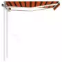 Tenda Automatica con Sensore Vento LED 3x2,5 m Arancio Marrone