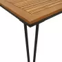 Tavolo Giardino con Gambe Forcella 160x80x75 cm Massello Acacia