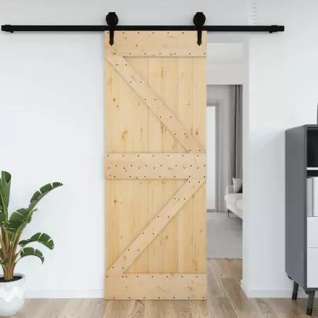 Porta 95x210 cm in Legno Massello di Pino