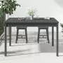 Tavolo da Giardino Grigio 121x82,5x76 cm Legno Massello di Pino