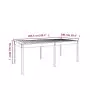 Tavolo da Giardino Bianco 203,5x100x76cm Legno Massello di Pino