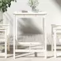 Tavolo da Giardino Bianco 82,5x82,5x110cm Legno Massello Pino