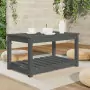 Tavolo da Giardino Grigio 82,5x50,5x45 cm Legno Massello Pino