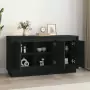 Credenza Nera 102x35x55 cm in Legno Multistrato