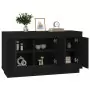 Credenza Nera 102x35x55 cm in Legno Multistrato