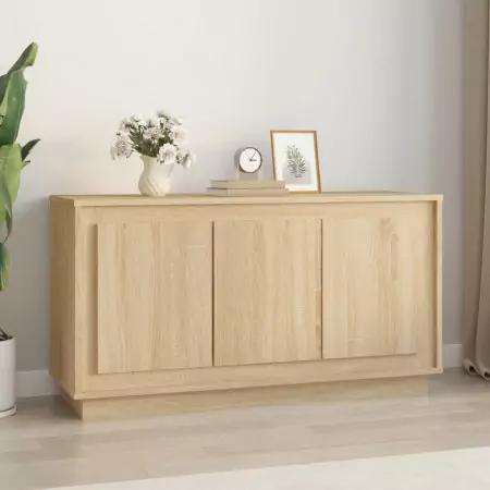 Credenza Rovere Sonoma 102x35x55 cm in Legno Multistrato