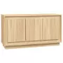 Credenza Rovere Sonoma 102x35x55 cm in Legno Multistrato