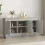 Credenza Grigio Cemento 102x35x55 cm in Legno Multistrato