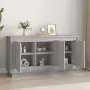 Credenza Grigio Sonoma 102x35x55 cm in Legno Multistrato