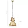 Lampada a Sospensione Industriale 25 W Ottone Rotonda 30 cm E27