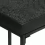 Tavolo Consolle Nero 110x35x76 cm Massello di Acacia e Mango