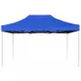 Gazebo Professionale Pieghevole Alluminio 4,5x3 m Blu