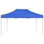 Gazebo Professionale Pieghevole Alluminio 4,5x3 m Blu