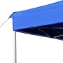 Gazebo Professionale Pieghevole Alluminio 4,5x3 m Blu