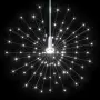 Luci di Natale Fuochi Artificio 10pz Bianco Freddo 20cm 1400LED