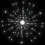 Luci di Natale Fuochi Artificio 10pz Bianco Freddo 20cm 1400LED