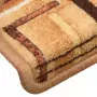 Tappetini per Scale Autoadesivi 5 pz 65x25 cm Beige