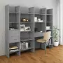 Libreria Grigio Cemento 60x35x180 cm in Truciolato