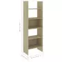 Libreria Rovere Sonoma 60x35x180 cm in Truciolato