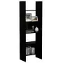 Libreria Nera 60x35x180 cm in Truciolato