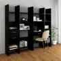 Libreria Nera 60x35x180 cm in Truciolato