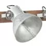 Lampada da Parete Stile Industriale Argento 90x25 cm E27