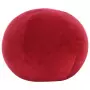 Pouf in Velluto di Cotone 50x35 cm Rosso