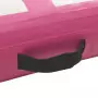 Tappetino Ginnastica Gonfiabile con Pompa 600x100x20cm PVC Rosa