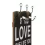 Appendiabiti da Parete con 6 Ganci LOVE LIVE 120x40 cm