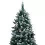 Set Albero Natale Artificiale con LED Palline e Pigne 240 cm