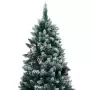 Set Albero Natale Artificiale con LED Palline e Pigne 240 cm