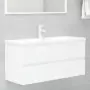 Set Mobili da Bagno 2 pz Bianco in Truciolato