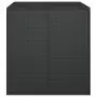 Contenitore da Giardino in Rattan PE 100x97,5x104 cm Nero