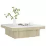 Tavolino da Salotto Bianco Rovere Sonoma 90x90x28 cm Truciolato