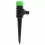 Irrigatori Rotanti 6 pz Verdi e Neri 3x6x19,5 cm ABS e PP