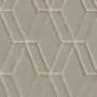 DUTCH WALLCOVERINGS Carta da Parati Design Esagonale Grigio