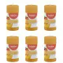 Bolsius Candele Profumate Rigate Pilastro 6 pz 120x58 mm Mango