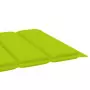 Cuscino per Lettino Prendisole Verde Chiaro 200x50x3 cm Tessuto