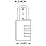 Master Lock Lucchetto a Combinazione Alluminio Nero 40 mm 7640EURDBLH