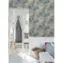 DUTCH WALLCOVERINGS Carta da Parati Cemento Grigio e Verde